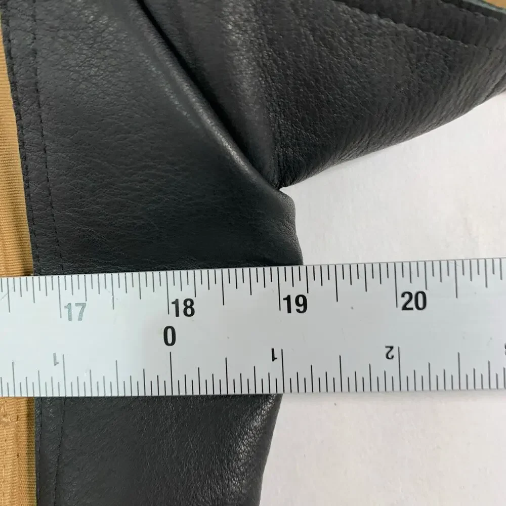 Dolce Gabbana M Vintage Womens Cotton Leather Detail Cropped Jacket Khaki - Picture 6 of 8